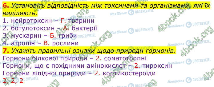 ГДЗ Биология 10 класс страница В1 (6-7)